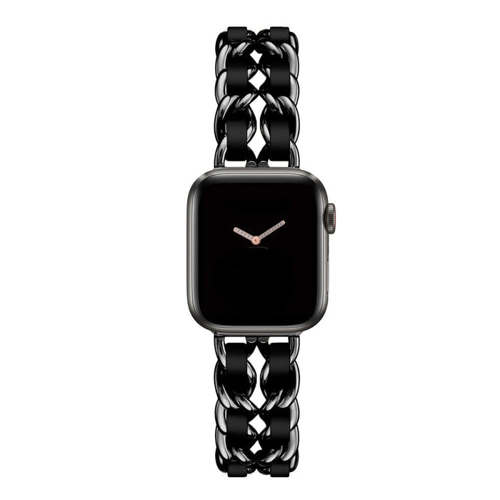 Leather Strap For Apple Watch Band 49mm 41mm 45mm 38mm 42mm 44mm 40mm Women Bracelet
