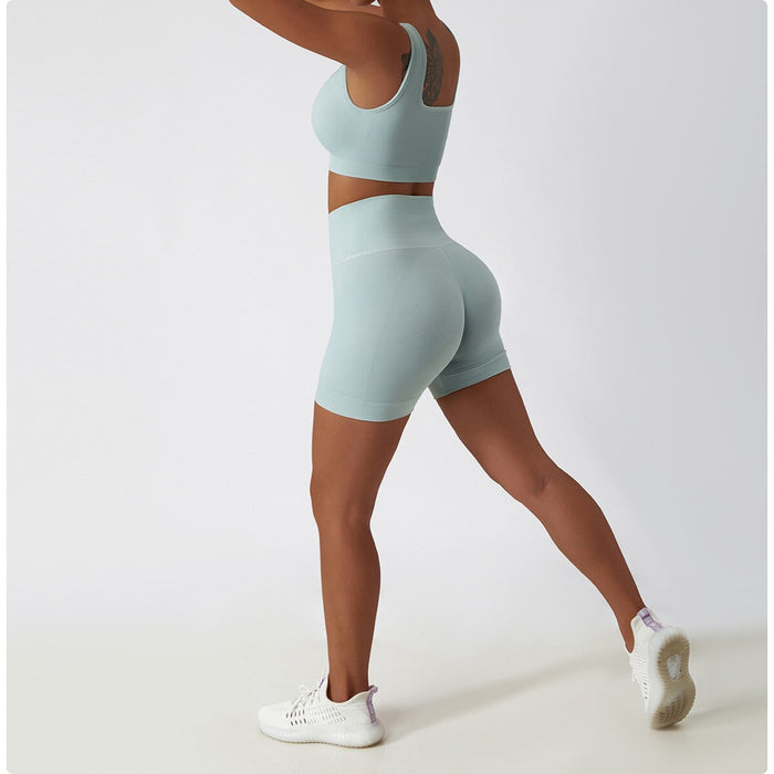 Women's fitness clothes running suit high waist hip lifting shock proof seamless women's Yoga suit