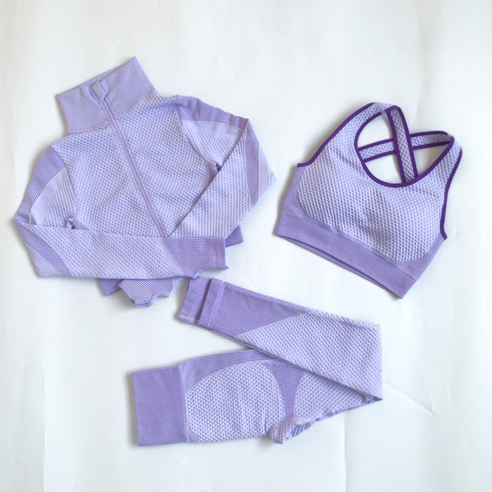 Vital Seamless Set Women Long Sleeve Workout Clothes Fitness Jacket Yoga Tops Gym Leggings Women Activewear Set Sports Suits