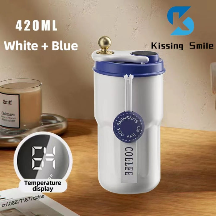 Smart Thermos Bottle Water Digital Led Temperature Coffee Mug Cup Stainless Steel Hydroflask Portable Vacuum Flasks & Thermoses