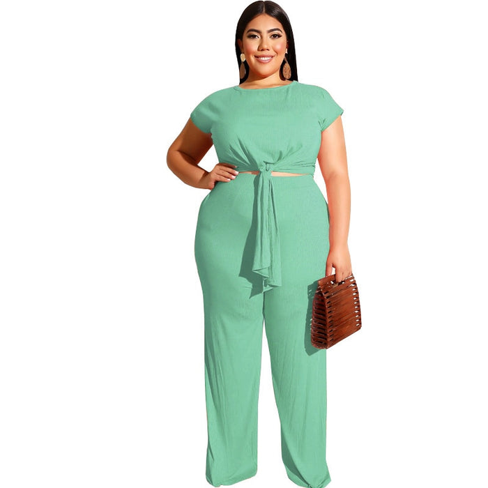 Plus Size Women 5xl Two Pieces Sets for Womens Summer 2020 Female Short Sleeve Loose 2 Piece Set Femme 3xl 4xl 5xl 6xl