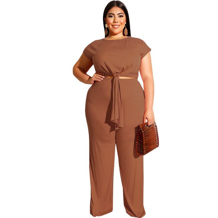 Plus Size Women 5xl Two Pieces Sets for Womens Summer 2020 Female Short Sleeve Loose 2 Piece Set Femme 3xl 4xl 5xl 6xl