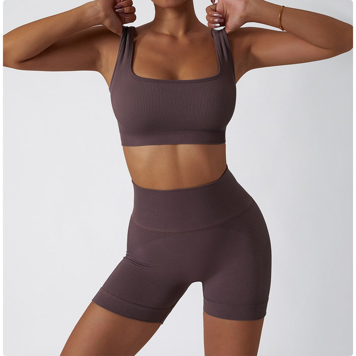 Women's fitness clothes running suit high waist hip lifting shock proof seamless women's Yoga suit