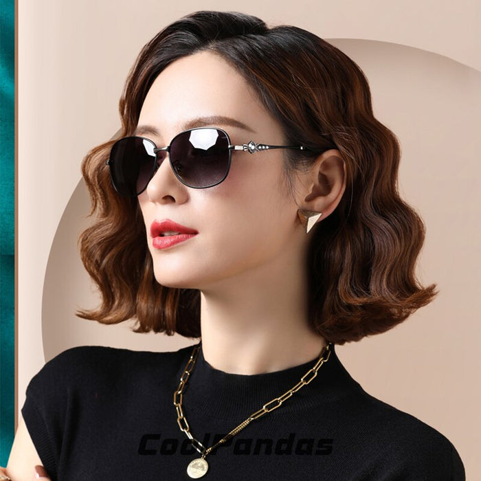 CoolPandas Elegant Sunglasses Women 2022 Polarized UV400 High Quality Ladies Sun Glasses Fashion Eyewear lunette de soleil femme