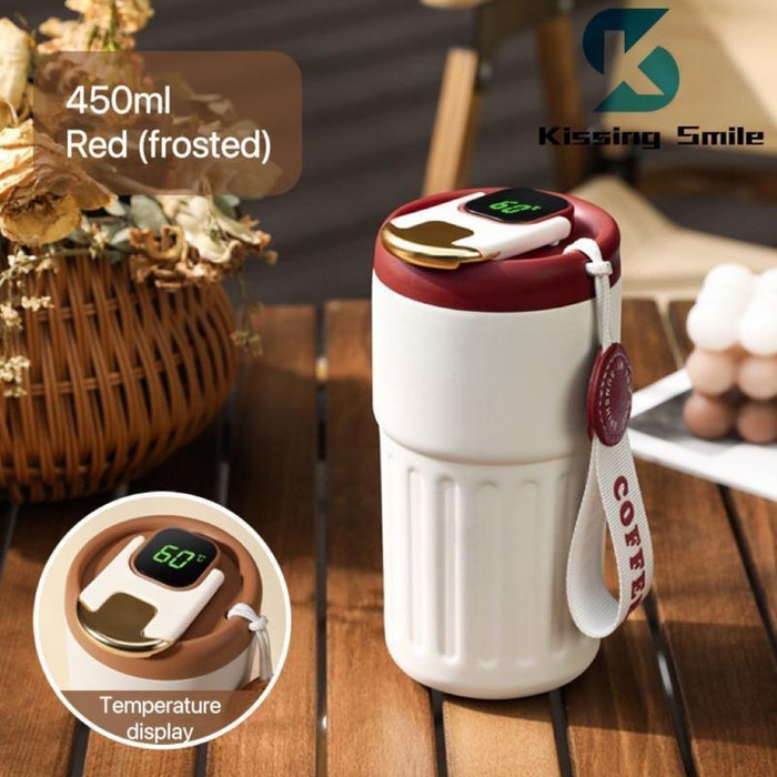 Smart Thermos Bottle Water Digital Led Temperature Coffee Mug Cup Stainless Steel Hydroflask Portable Vacuum Flasks & Thermoses