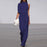 Elegant Half High Neck Long Ropmers Office Casual Wide Legger Pants Loose Party Jumpsuits Women Fashion Flower Printed Playsuits