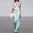 Elegant Half High Neck Long Ropmers Office Casual Wide Legger Pants Loose Party Jumpsuits Women Fashion Flower Printed Playsuits