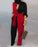 Long Sleeve Vingae Print Long Jumpsuits