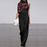 Elegant Half High Neck Long Ropmers Office Casual Wide Legger Pants Loose Party Jumpsuits Women Fashion Flower Printed Playsuits