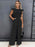 Summer Women's Jumpsuits Casual O-neck Ruffles Belt Office Lady Wide Leg Playsuits 2023 Elegant Solid Overalls Woman Jumpsuit